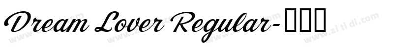 Dream Lover Regular字体转换